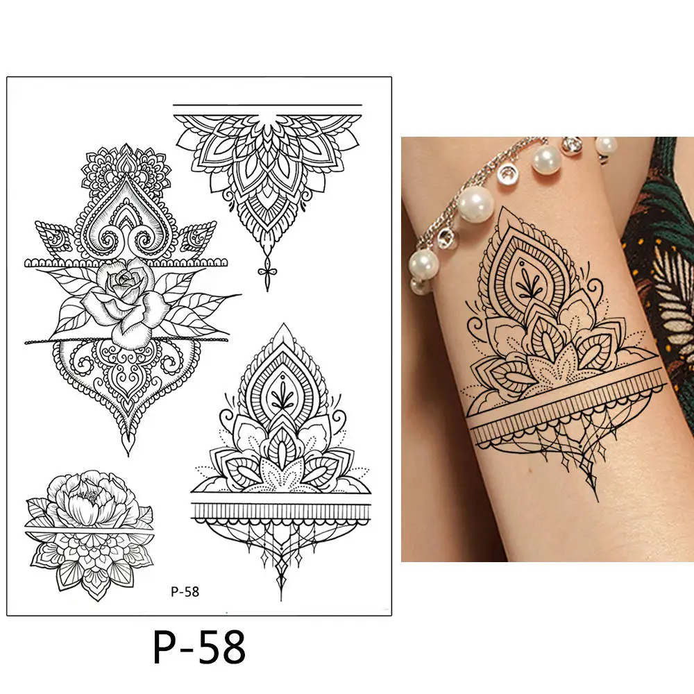 Glaryyears 1 лист временная татуировка наклейка цветок животное поддельные тату флеш-тату водонепроницаемый для рисунков на теле Мужчины Женщины P-5X