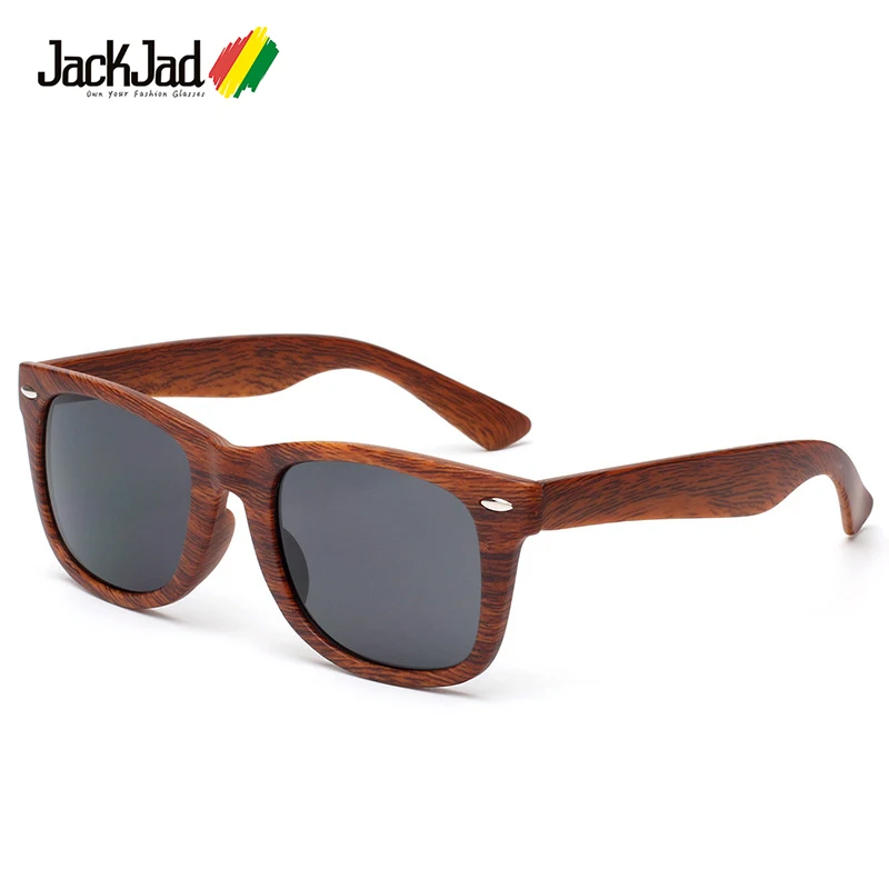 

JackJad 2017 Fashion Imitated Wood Wooden Grain 2140 Traveller Style Sunglasses Vintage Classic Rivet Sun Glasses Oculos De Sol