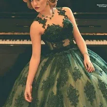 Lange Ballkleid Schwarz Appliques Plus Size Gothic Abendkleider 2016 Formale Frauen robe de soiree longue