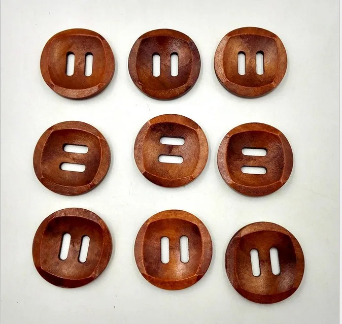 

Geinne 25pcs Bowl Wooden Coat Coat Sweater Home Service Hand Sewing Button 30mm