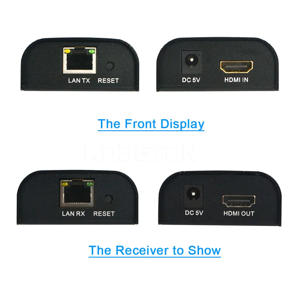 Kebidu черный 1080P беспроводной HDMI Ethernet сетевой передатчик ресивер удлинитель