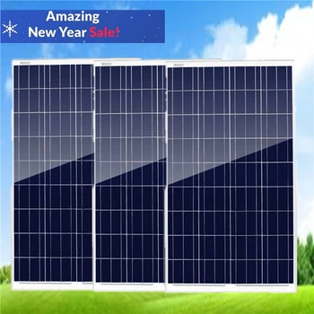 

300W Solar Panel Kit : 3 x 100W Poly Solar Panel Advanced RV Solar charger for 12V battery Off Grid Solar System for home