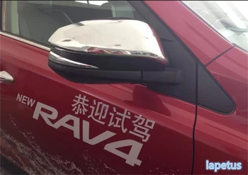 

Lapetus ABS Door Side Wing Rearview Mirror Case Side Mirror Chrome Cover Trim 2 PCS / Set For Toyota RAV4 RAV 4 2014 - 2018