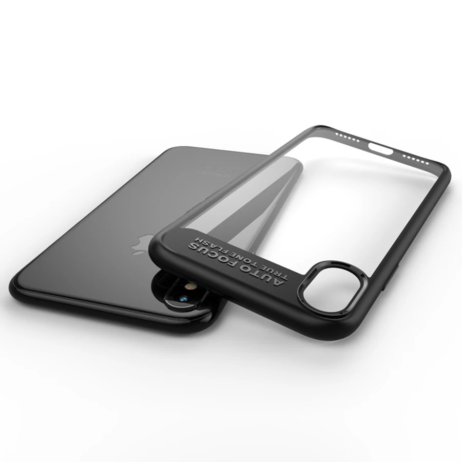 

Cleiree TPU Acrylic Transparent Case For iphone x 6 7 8 plus Case Full Cover Back Case For iphone 7 Phone Cases