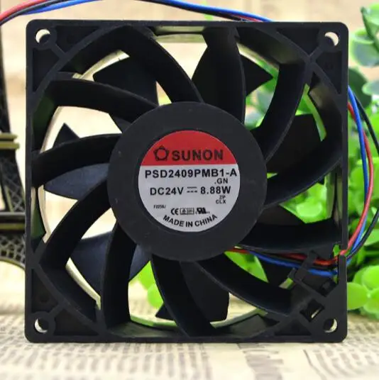 

SUNON PSD2409PMB1-A 24V 8.88W 9225 9cm three-wire converter fan