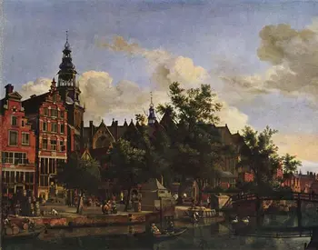 

TOP art-Russia Moscow National Hermitage Museum View of the Oude Kerk in Amsterdam from the south print painting canvas