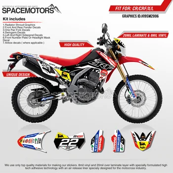 

MotoSpace Customized Team Graphics Backgrounds Decals 3M Custom Stickers For Honda CRF250L 2012 2013 2014 2015 2016-2018 006