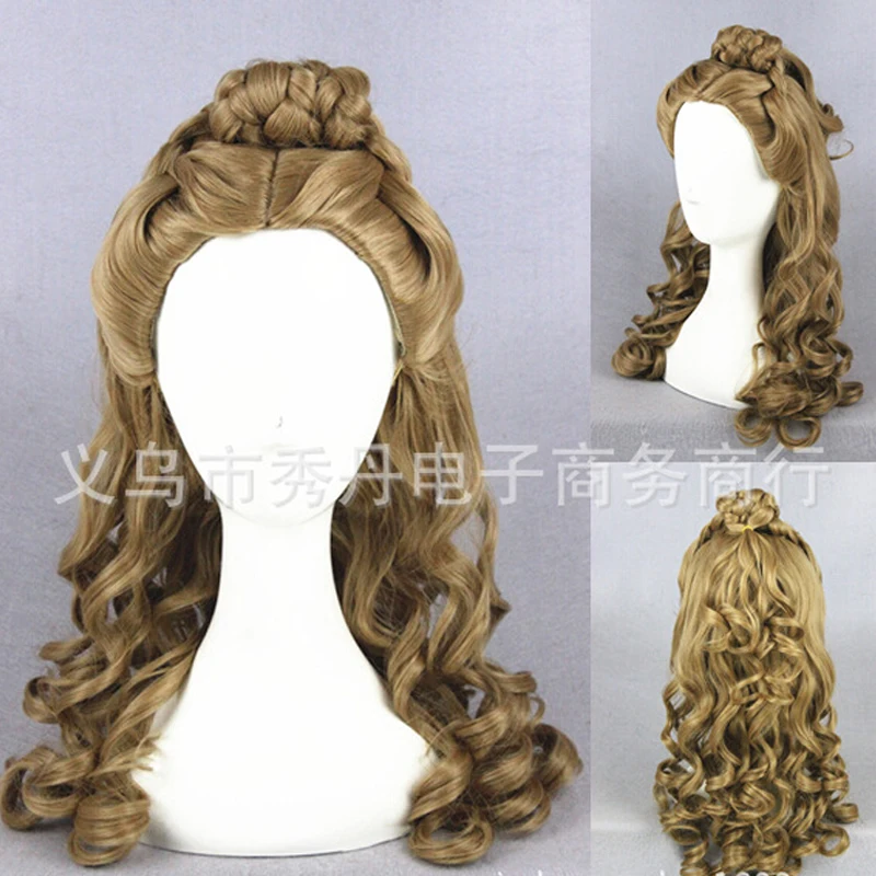 

Princess Cinderella Cosplay Wig Lily James Wavy wig Role Play Girl stage performance Cinderella Gold Hair