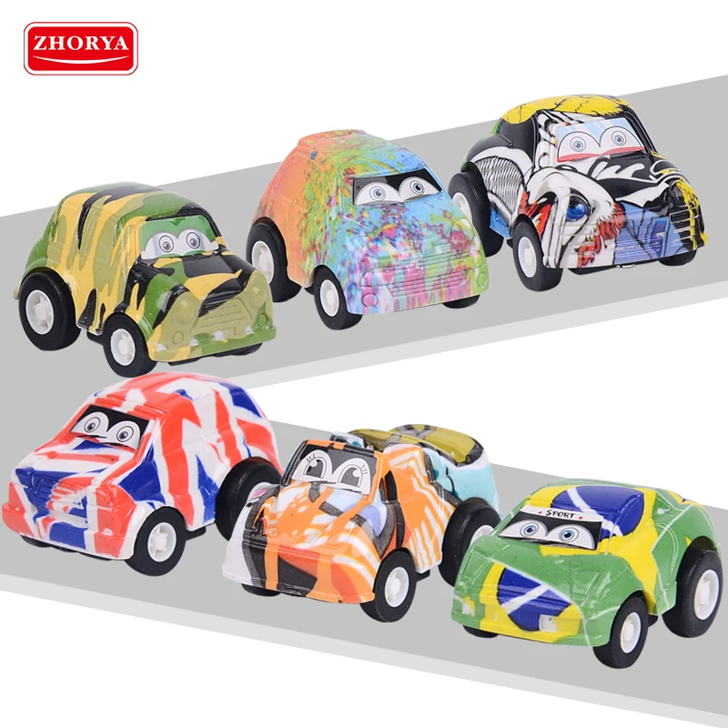 Zhorya Mini Diecast Toy Alloy Cars 150 Pullback Diecasts Model Cartoon