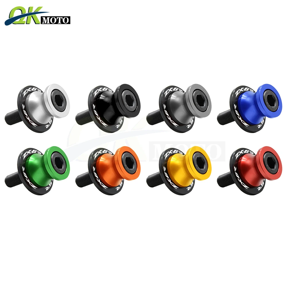 8MM Motorcycle Accessories Swingarm Slifers Spools Stand Bobbins Swing For Kawasaki ZX6R 636 2013 ZX 6R