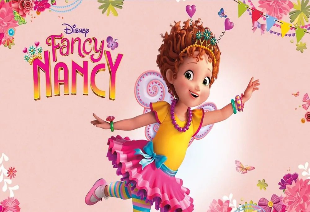 

7x5FT Floral Flowers Fancy Nancy Custom Photo Background Backdrop Vinyl 220cm x 150cm