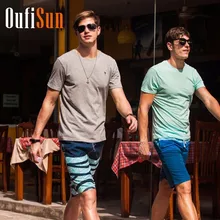 Oufisun мужские летние модные пляжные шорты полосатые пляжные шорты мужские купальники плавки мужские большие размеры