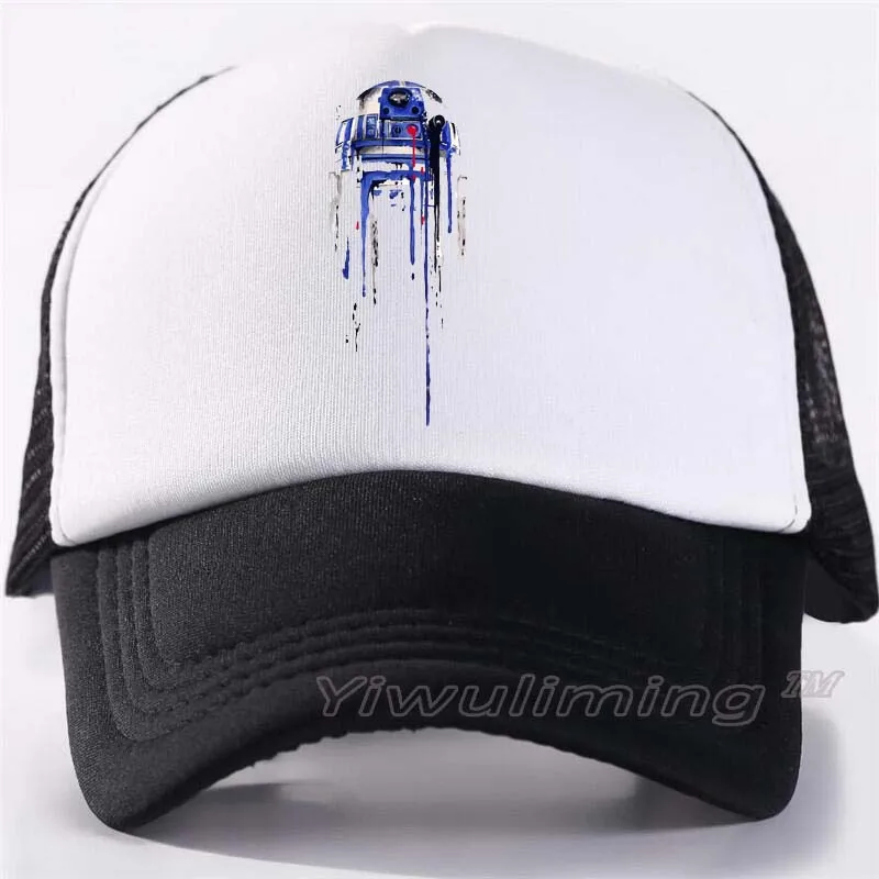

New Summer Trucker Caps Empire star wars Cool Summer Black Adult Cool Baseball Mesh Net Trucker Caps Hat for Men Adjustable