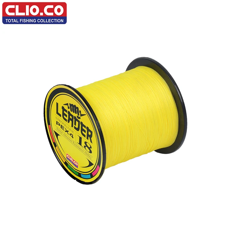 Бренд CLIO. CO 100 м 300 500 1000 супер прочная японская мультифиламентная желтая ПЭ