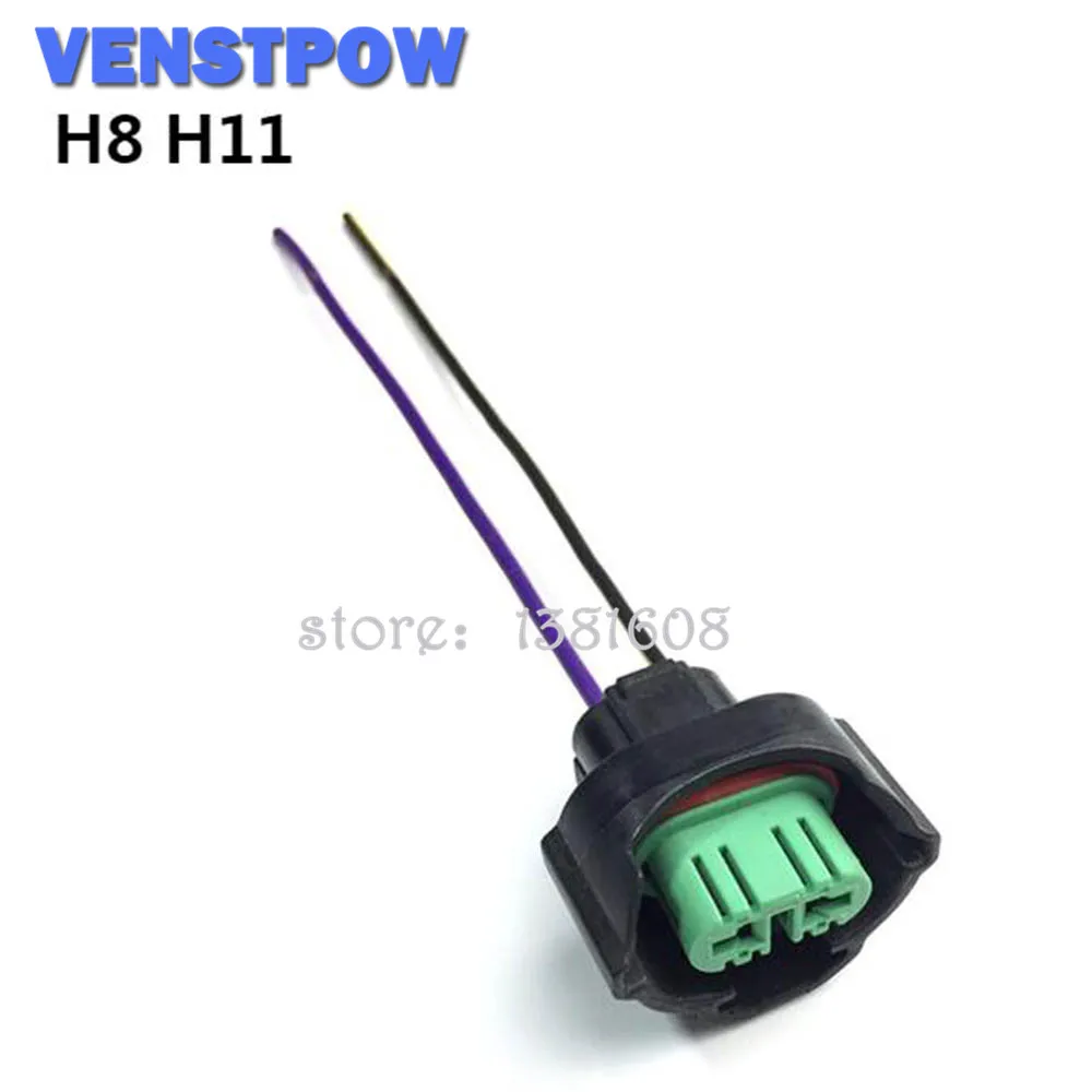 1PC Car H8/H11 Headlight Bakelite Bulb Holder Fog Lamp Socket with 11