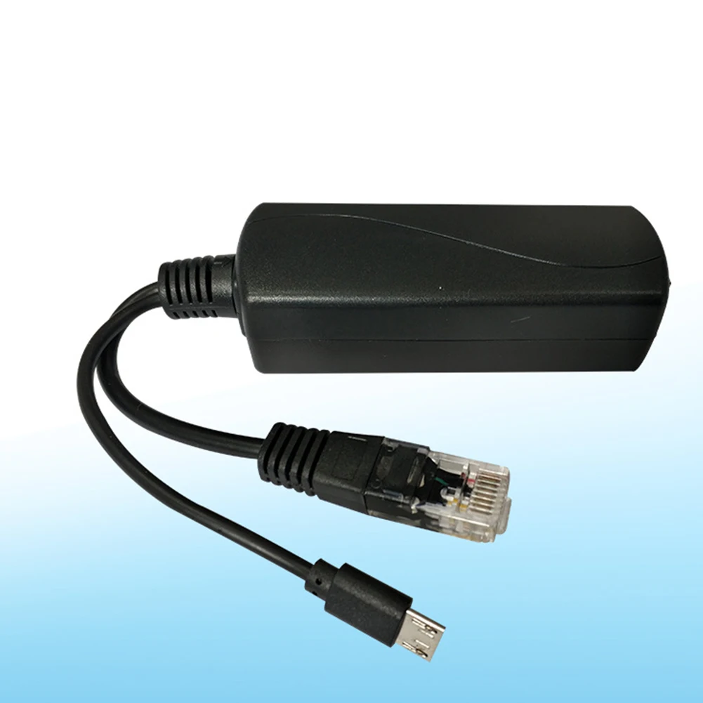 

Centralized IP Camera Separator Micro USB Plug Durable Active POE Splitter Network Power Over Ethernet Anti-interference Cables