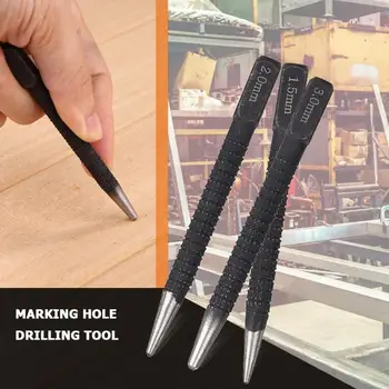 

3pcs Non Slip Center Punch Set Metal Wood DIY Marking Hole Drilling Tool