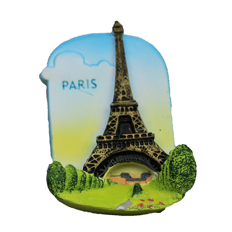 Франция Париж Базель мир туризма Пейзаж холодильник 3D магниты путешествия сувенир холодильник магнитная наклейка украшение дома подарок