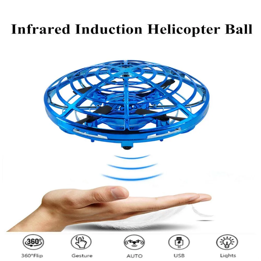 

Flying Ball Drone Toys,Hand Controlled Drone Quadcopter Altitude Hold Infrared Sensing Control Mini RC Drones Helicopter Gift