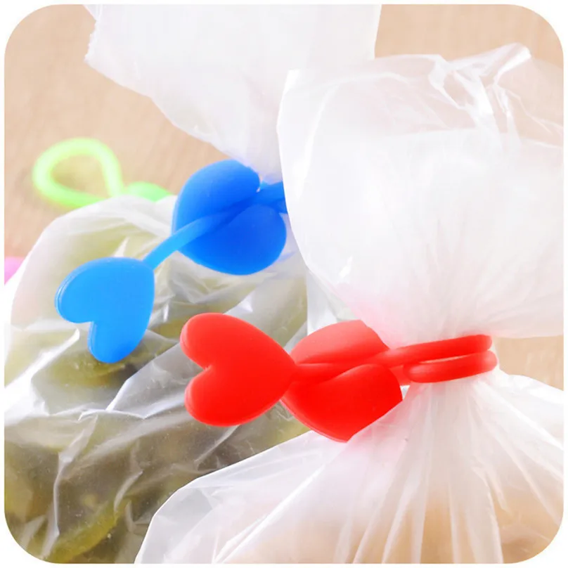 10Pcs Portable Kitchen Storage Food Snack Seal Sealing Bag Clips Sealer Clamp Tool Silicone Home Food Close Clip #25j10 (1)