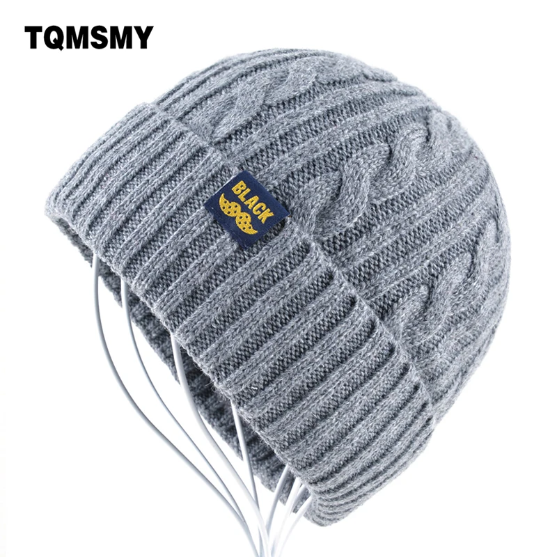 Высококачественные gorro зимние шапки для мужчин Вязаная Шерстяная Круглая