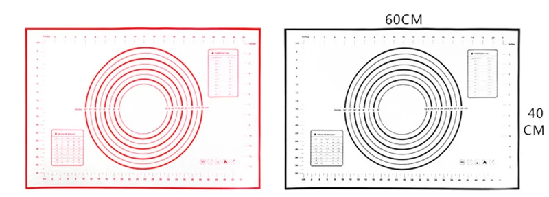 Коврик для выпечки для духовки весы раскатки теста коврик для выпечки прокатки помадка, кондитерские изделия коврик с антипригарным покрытием жаропрочная посуда, Кулинария Инструменты