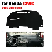 Крышка приборной панели автомобиля для Honda Civic 2006-2010 Избегайте light pad Инструмент платформа Настольный коврик