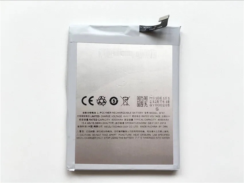 Meizu M3 Note батарея BT61 4000 мАч высокое качество запасная батарея для Meizu M3 Note Pro Prime