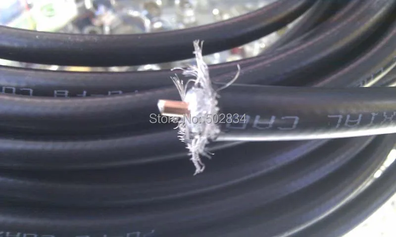 

50 ohm 7D-FB Coaxial Cable Mobile Phone Signal Booster Cable Adapter 1m