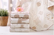 100 100CM font b Organic b font Cotton 5 Layers Gauze Cartoon font b Baby b