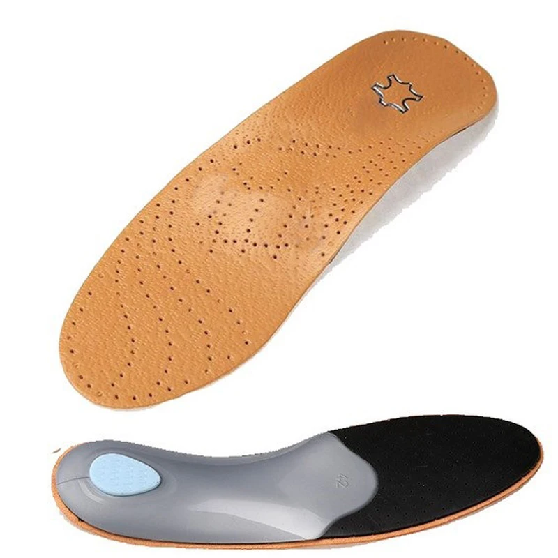 

High Quality Sheepskin Arch Support Insoles Flatfoot Orthopedic Insoles For Shoe Correct O-leg X-leg Men Women Shoes Pad Inserts