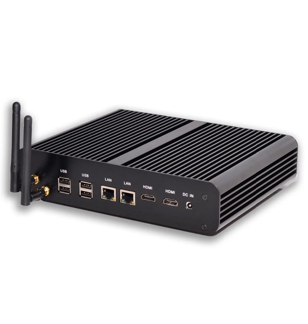  Fanless Mini Desktop Computer,Micro PC,HTPC,Intel 4th Gen. Haswell i7-4650U,4K ,Max.16GB RAM,2*Gigabit LAN+2*HDMI+SPDIF+4*USB3.0 
