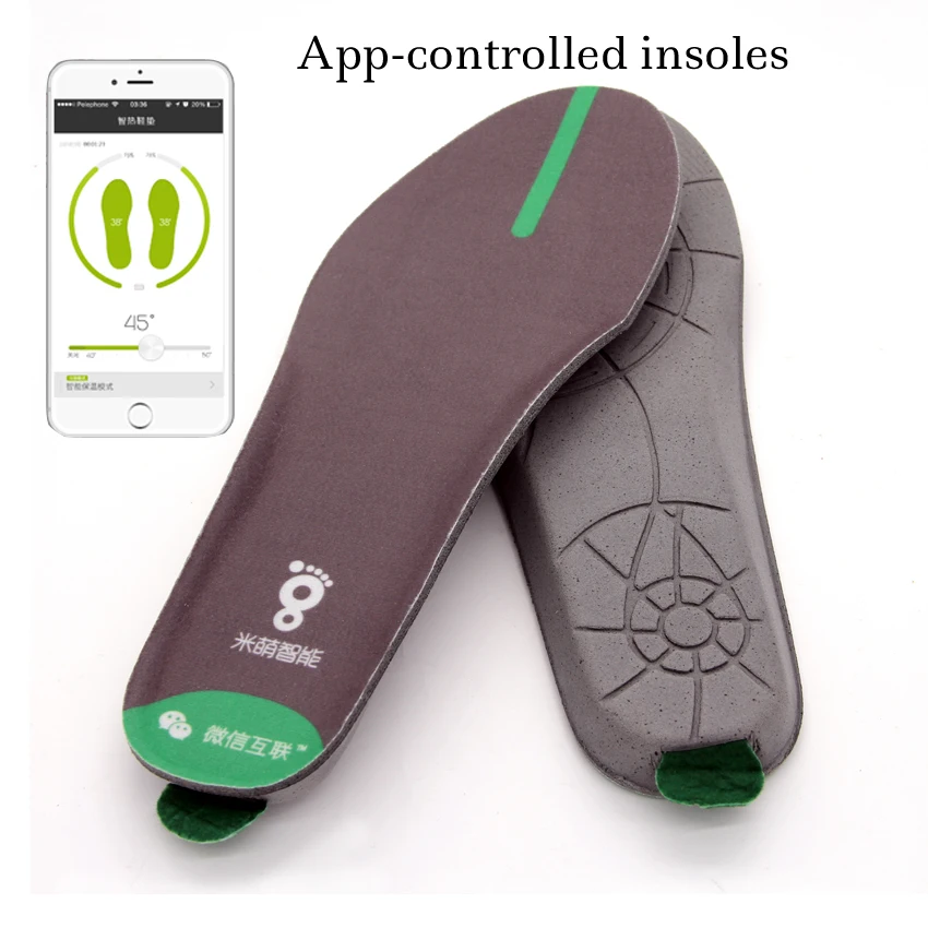New Gen APP Controlled Electric Heated Insole with 1900mAh Recharge