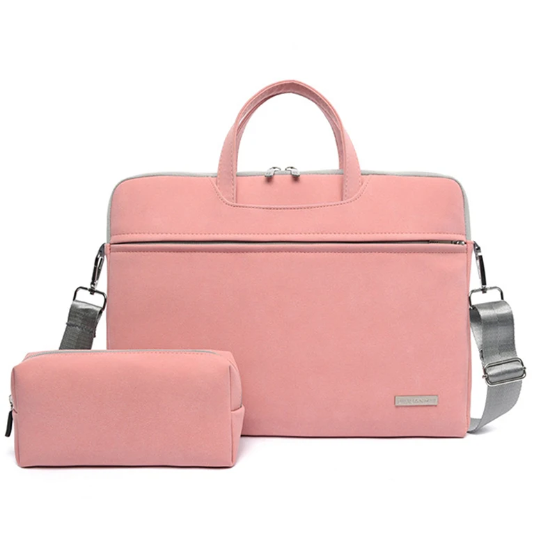 

Women Laptop Messenger Shoulder Bag PU Waterproof Carrying Case for Macbook Dell HP 13.3 14 15 15.6 inch Handbag Tote