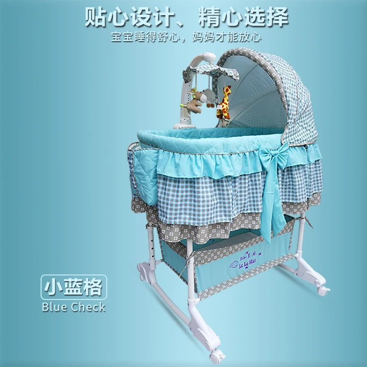 Музыкальные детские колыбели кроватки детские сетки Европейский Портативный BB Вибрационный кроватка кровать для новорожденных детский батут спальную корзинку Колыбель для новорожденных