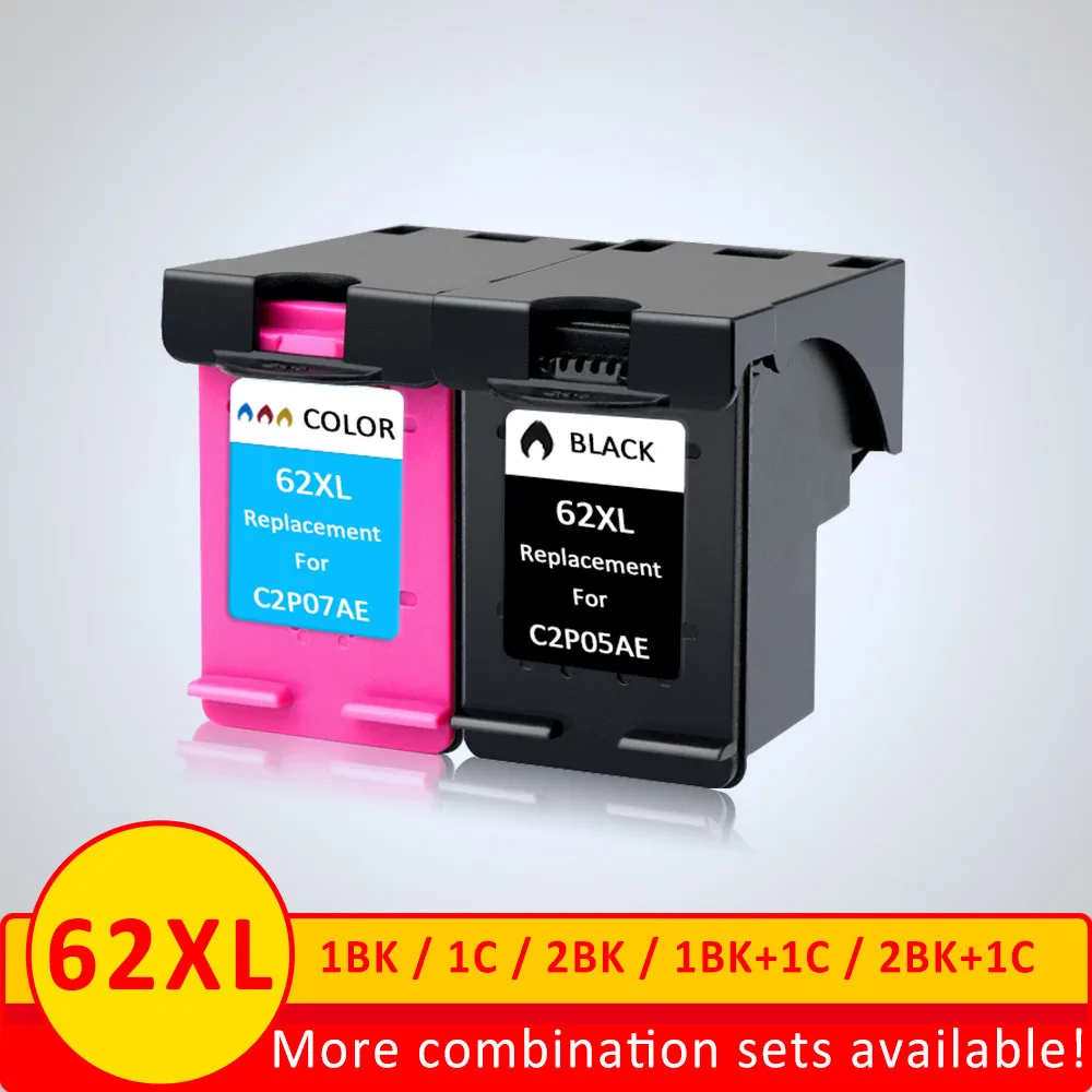 XiangYu 2PK совместимый картридж 62XL для hp62 62 5640 5660 7640 5540 5544 5545 5546 5548 | Компьютеры и офис