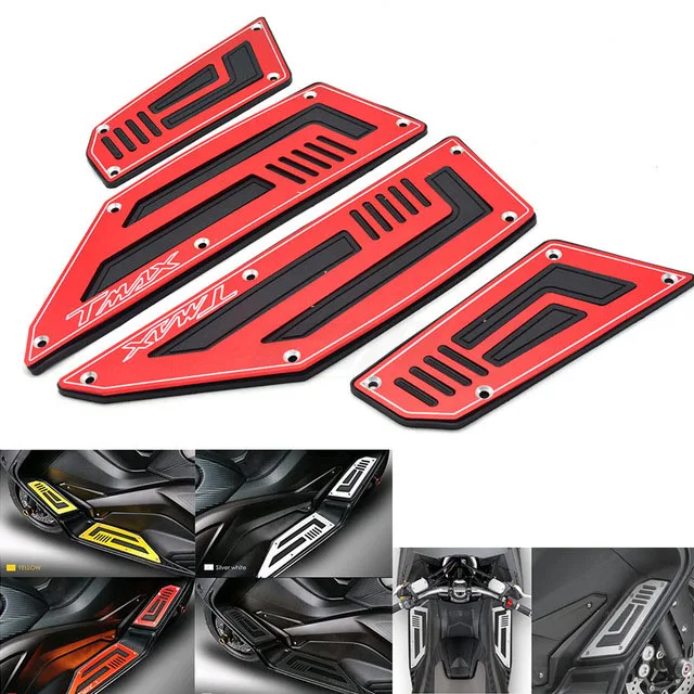 

2018 new Footrest Pedal Motorcycle Front & Rear Motorbike Footboard Steps Foot Plate for Yamaha TMax530 T Max TMax 530 2012-2016