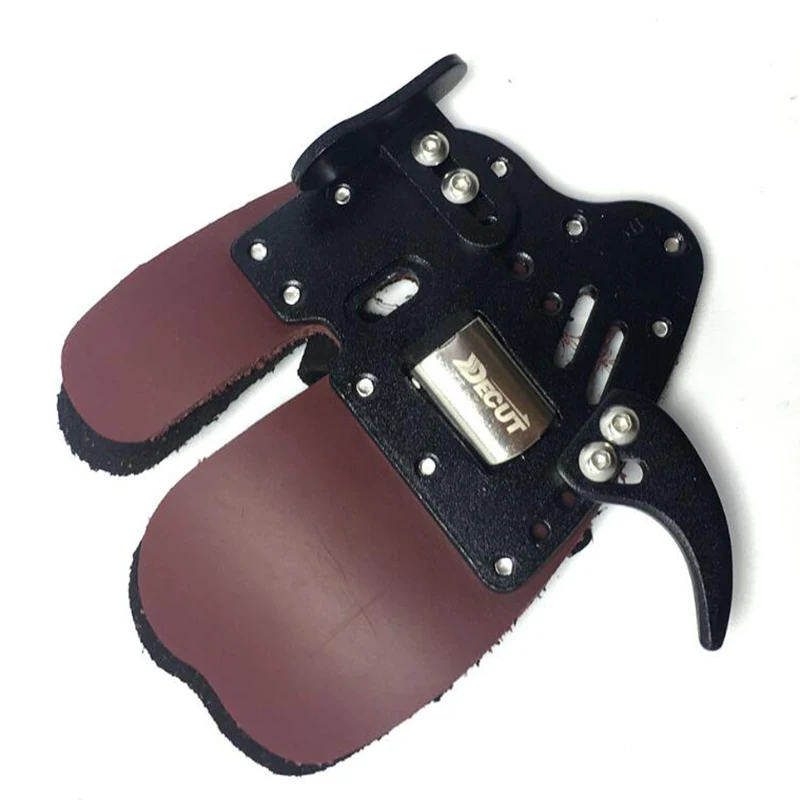 Billige DECUT HOCKII Bogenschießen Finger Tab Schutz Schutz Überprüfen Pad Recurve Bogen Handschuhe Tab Tradition Bogen Jagd Schießen Bogen und Pfeil