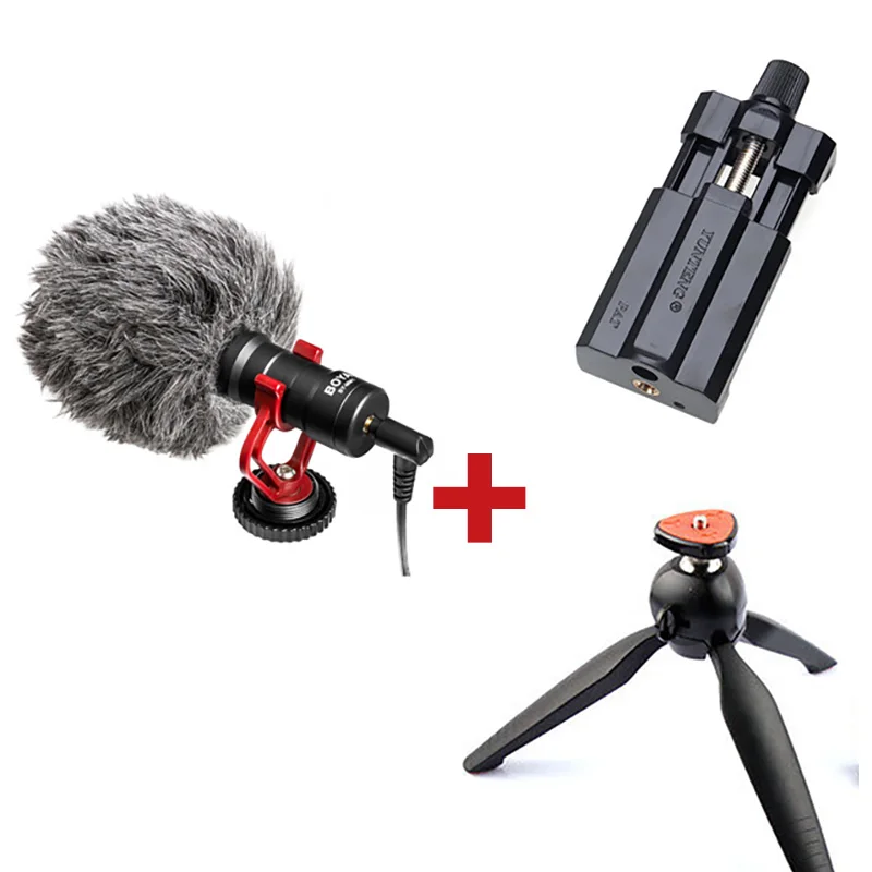 Высокое качество BOYA BY-MM1 VideoMicro компактный накамерный записывающий микрофон для Canon Nikon Lumix sony DJI Osmo DSLR камера - Цвет: BY-MM1 B