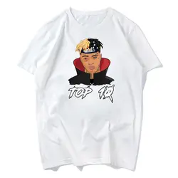 Посмотрите на меня 2019 Мужская хип-хоп Swag Raper Xxxtentacion Футболка с принтом летняя Мягкая Белая футболка Homme унисекс модные топы футболки