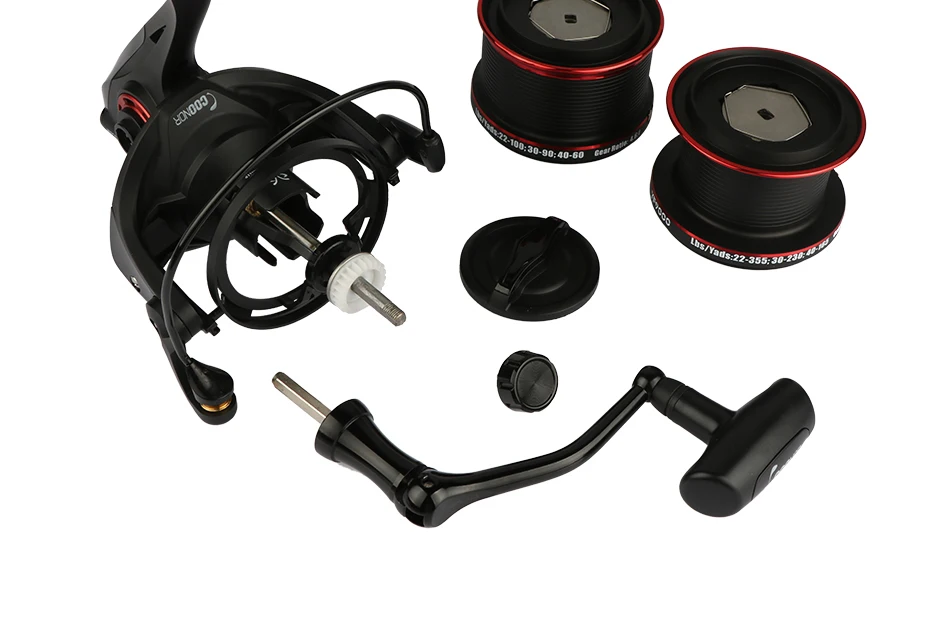 Carretas de Fundição de Surf Carretel de Fiação Carreta com um Carrete de Metal de Repuesto Tiro Largo Arraste 18 kg yf 9000 Max 10 Esporte e Lazer