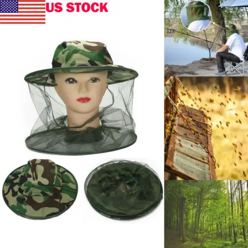 Practical Beekeeping Fishing Hat Insects Mosquito Net Prevention Caps Mesh Fishing Cap Mask Outdoor Sunshade Neck Head Cover