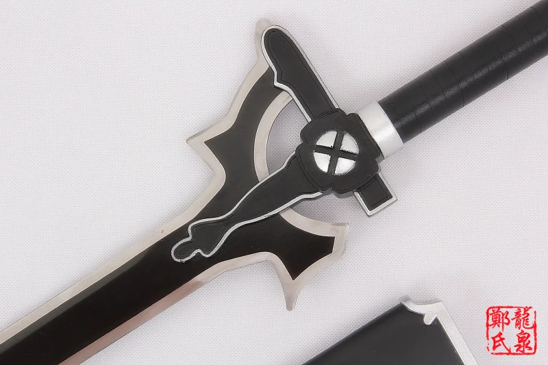 Реплика меча SAO Kirito eleucidator реквизит для косплея онлайн деревянные ножны