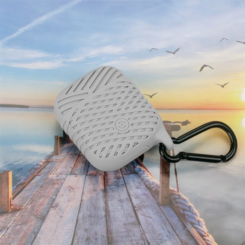 Gray 1 шт. Силиконовый ТПУ Bluetooth беспроводной Чехол для наушников Защитный чехол Аксессуары для кожи для Apple Airpods зарядная коробка сумки Z702 - Цвет: Gray