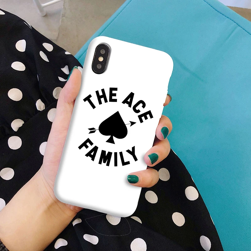 Ace family Мягкий силиконовый чехол ярких цветов для IPhone X XS XR Max 8 8 plus 7 7 plus 6s 6s Plus Лучший дизайн, чехол для телефона - Цвет: W-533