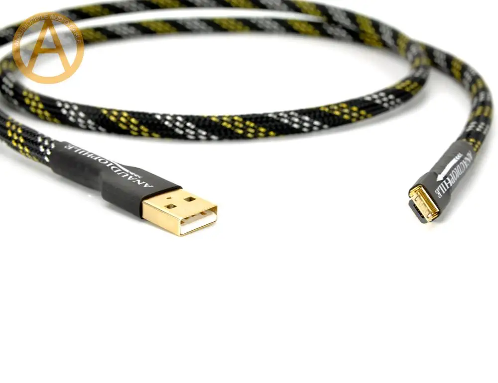 HIFI USB To Micro USB Cable For Computer DAC Mobile Cell Phone Tablet USB Type A To Micro USB Data Audio Cable,Handcrafted