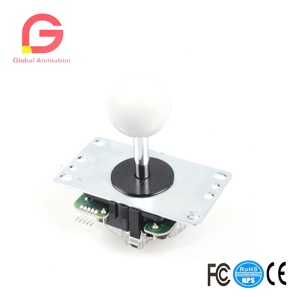 SANWA JLF TP 8YT 4 8 полосный джойстик для Mad Catz SF4 аркадная Ручка DIY белая ручка|sanwa jlf-tp-8yt|4