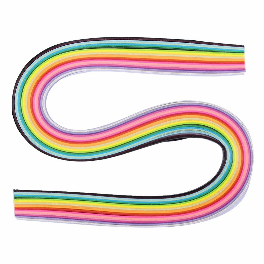 160-Stripes-Quilling-Paper-3mm-Width-Assorted-Color-Origami-Paper-Craft-DIY