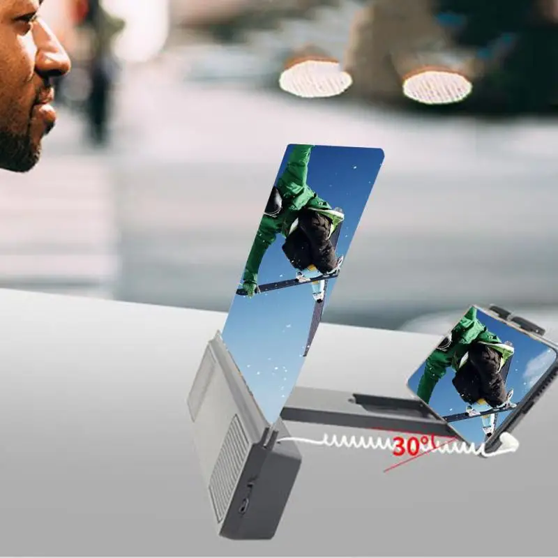 Для PUBG FPS Gamer мобильный телефон игровой 3D экран HD видео усилитель увеличительное стекло Подставка Кронштейн держатель Защита глаз