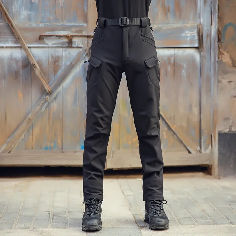 SJ-Maurie уличные водонепроницаемые штаны мужские походные штаны Тактические рыболовные штаны из флиса лыжные охотничьи альпинистские штаны